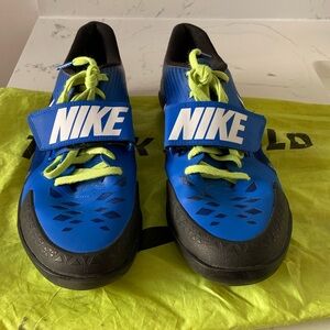 Nike Women’s Black and Blue Throwing Shoes size 8